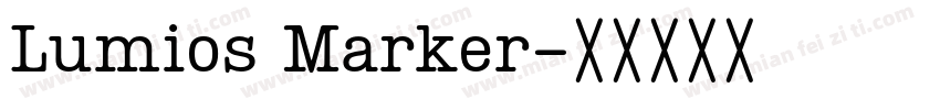 Lumios Marker字体转换
